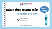 cach tinh thang diem b1 b2 vstep nghe noi doc viet chuan nhat