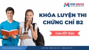 khoa luyen thi chung chi b2 tieng anh cam ket dau