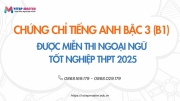 tieng anh b1 bac 3 6 duoc mien thi ngoai ngu tot nghiep thpt 2025