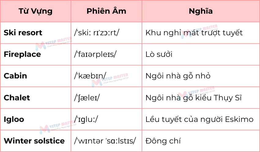 bo tui 100 tu vung tieng anh ve mua dong thong dung nhat ??