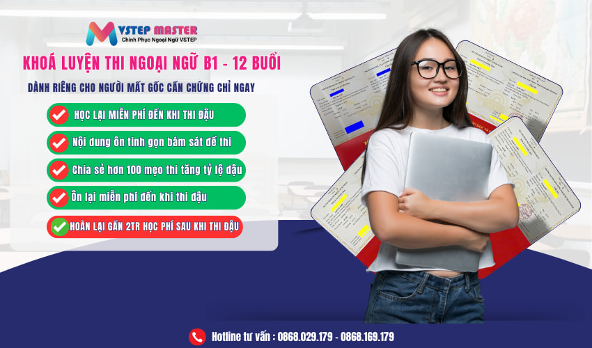 khoa luyen thi ngoai ngu b1 cap toc   online   12 buoi