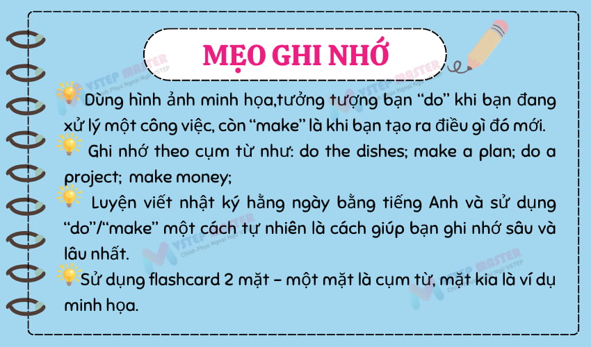 cach phan biet do va make trong tieng anh cuc de kem vi du