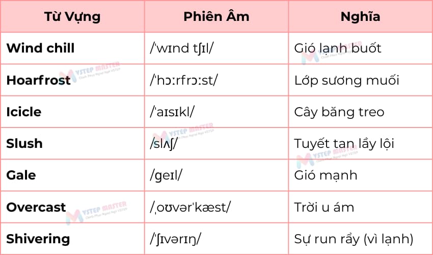 bo tui 100 tu vung tieng anh ve mua dong thong dung nhat ??