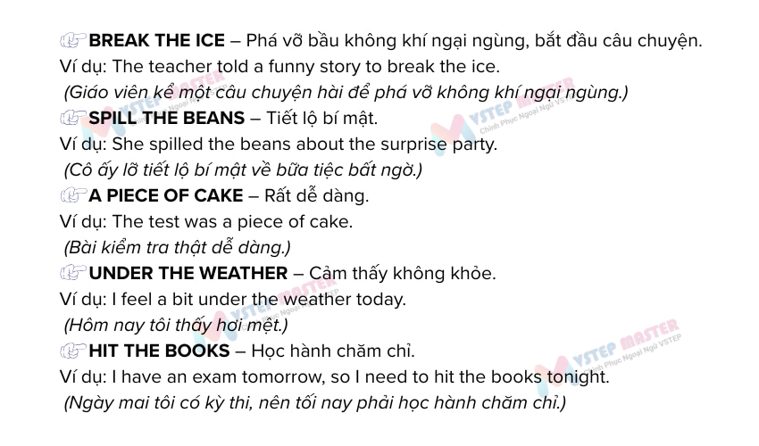 idiom la gi  tong hop 100 idiom duoc su dung pho bien nhat trong tieng anh